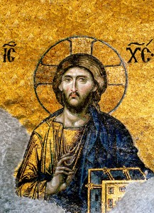 Jesus Christ - detail from Deesis mosaic, Hagia Sophia, Istanbul