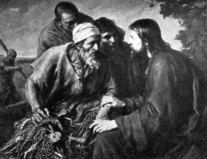 Jesus og Peter fiskeren
